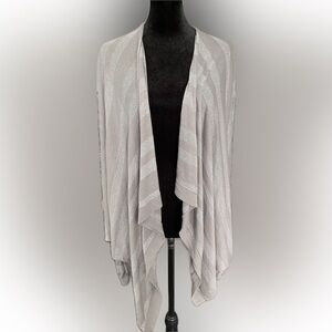 LOFT Sheer Drape Front Cardigan - Size Medium - EUC